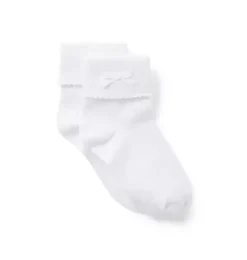 Janie and Jack Socks & Tights-Bow Sock white