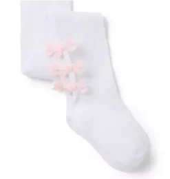 Janie and Jack Socks & Tights-Bow Tight white