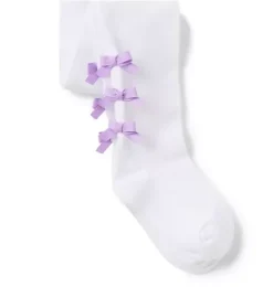 Janie and Jack Socks & Tights-Bow Tight white