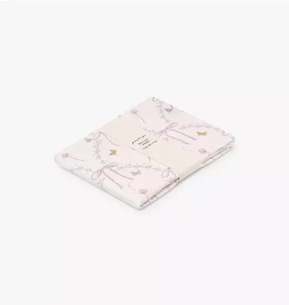Janie and Jack Nursery|Blankets And Quilts-Bows & Butterfly Kisses Swaddle - pink