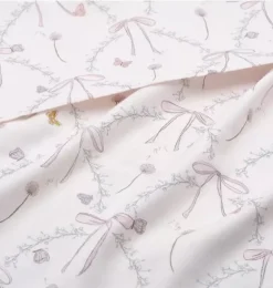 Janie and Jack Nursery|Blankets And Quilts-Bows & Butterfly Kisses Swaddle - pink