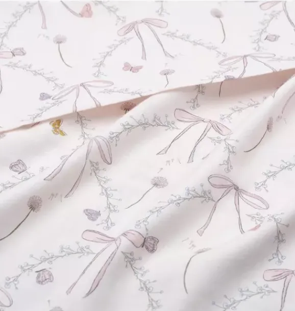 Janie and Jack Nursery|Blankets And Quilts-Bows & Butterfly Kisses Swaddle - pink