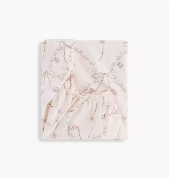 Janie and Jack Diapering|Nursery-Bows & Butterfly Kisses Changing Pad Cover - pink