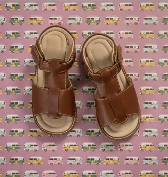 Janie and Jack Kids Shoes|Shoes-Boy Sandal Brown natural