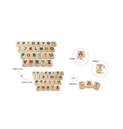 Janie and Jack Development Toys-Braille Alphabet A-Z multi