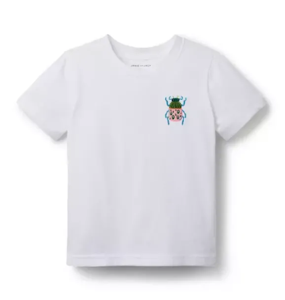 Janie and Jack Tees-Bug Friend Tee white