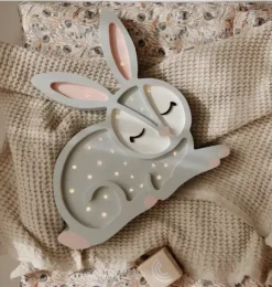 Janie and Jack Lighting-Bunny Lamp gray