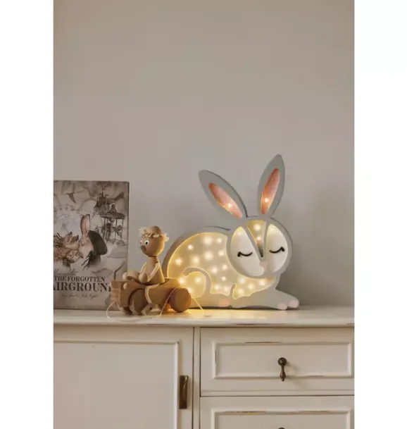 Janie and Jack Lighting-Bunny Lamp gray