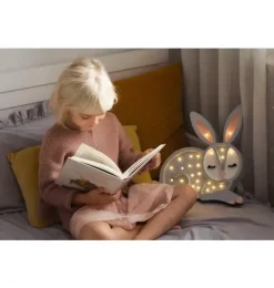 Janie and Jack Lighting-Bunny Lamp gray