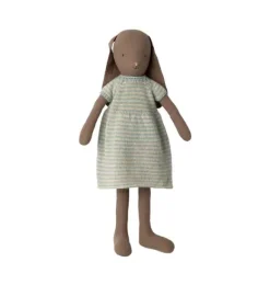 Janie and Jack Stuffed Animals-Bunny, Size 4 - Knitted Dress multi