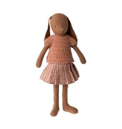 Janie and Jack Stuffed Animals-Bunny, Size 3 - Knitted Shirt & Skirt multi