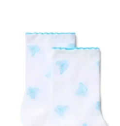 Janie and Jack Socks & Tights-Butterfly Sock white butterfly