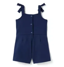 Janie and Jack Rompers & Jumpsuits-Button Ponte Romper merchant marine