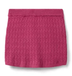 Janie and Jack Skirts & Shorts-Cable Knit Sweater Skirt mauve rose