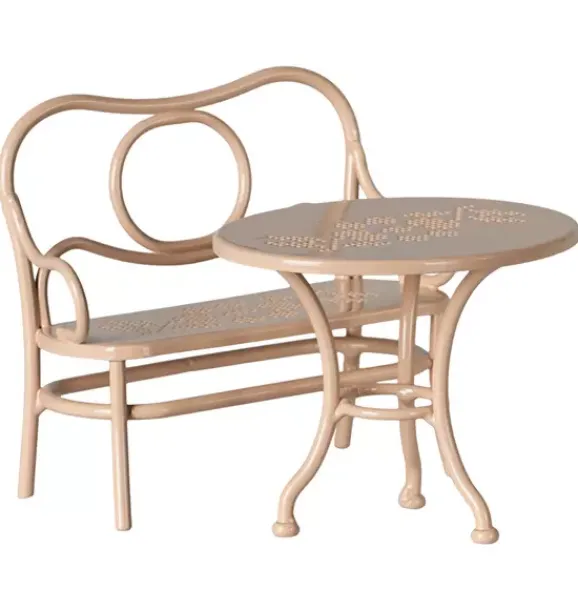 Janie and Jack Dolls-Café set, Mouse, Big - Pale pink multi