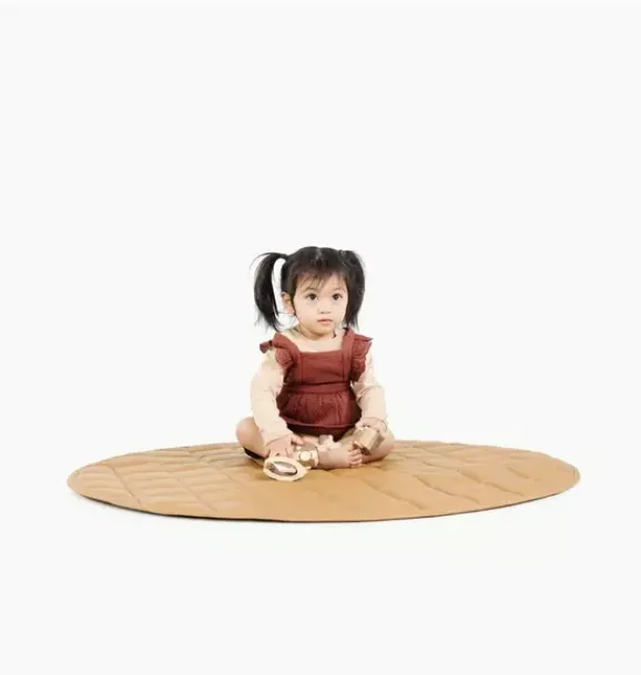 Janie and Jack Development Toys|Playroom-Circle Quilted Mat camel