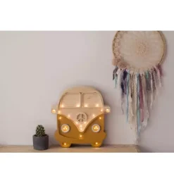 Janie and Jack Lighting-Camper Van Lamp mustard/wood