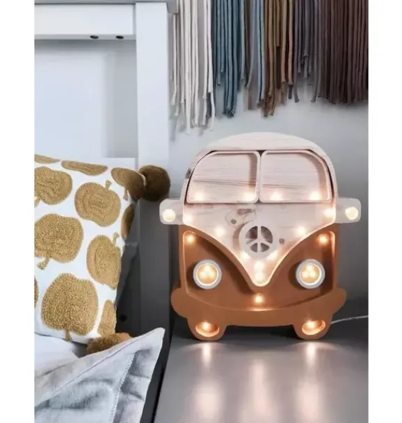 Janie and Jack Lighting-Camper Van Lamp mustard/wood