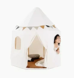 Janie and Jack Development Toys-Canvas Play Tent ivory
