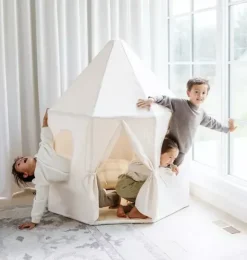 Janie and Jack Development Toys-Canvas Play Tent ivory
