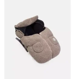 Janie and Jack Car Seats-Car Seat Cocoon - Teddy oatmeal