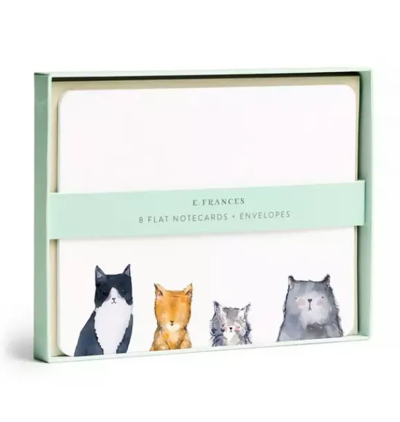 Janie and Jack Stationery-Cat's Meow Flat Notes multi