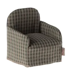 Janie and Jack Dolls-Chair, Mouse - green checker