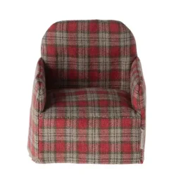 Janie and Jack Dolls-Chair, Mouse - red checker