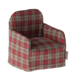 Janie and Jack Dolls-Chair, Mouse - red checker