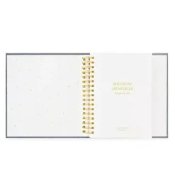 Janie and Jack Desk Accessories-Chambray Birthday Book multi