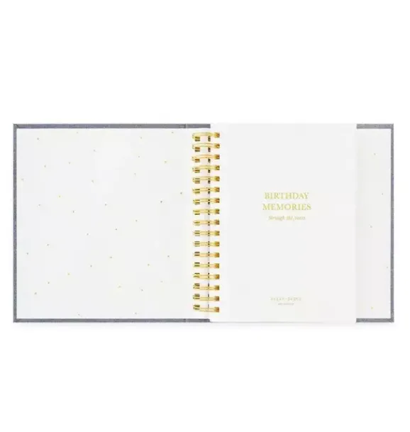 Janie and Jack Desk Accessories-Chambray Birthday Book multi
