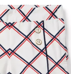 Janie and Jack Skirts & Shorts-Checked Canvas Short jet ivory check