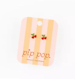 Janie and Jack Kids Accessories|Jewelry-Cherries Stud Earrings red