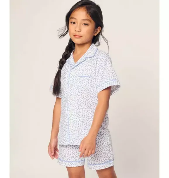 Janie and Jack Kids Pajamas|Petite Plume-Children's Short Set in bluehearts