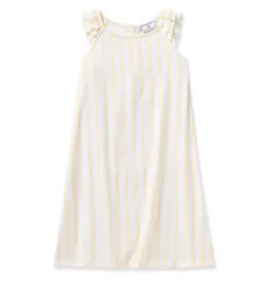 Janie and Jack Kids Pajamas|Petite Plume-Children's Twill Nightgown in Sunny Stripe yellow