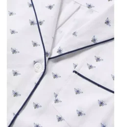 Janie and Jack Kids Pajamas|Petite Plume-Children's Twill Short Set in Buzzing Bees white