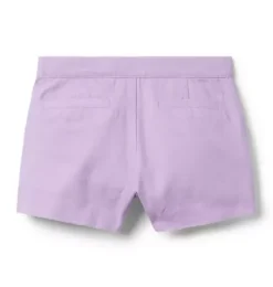 Janie and Jack Skirts & Shorts-Classic Canvas Short alpine purple