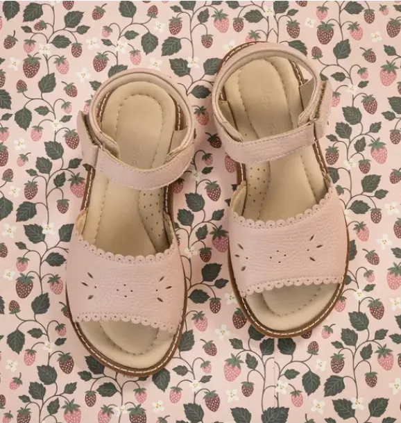Janie and Jack Kids Shoes|Shoes-Classic Sandal with Scallop pink