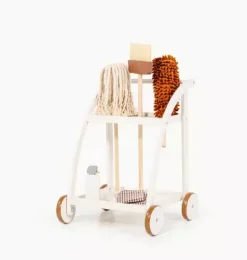 Janie and Jack Playroom-Cleaning Cart ivory