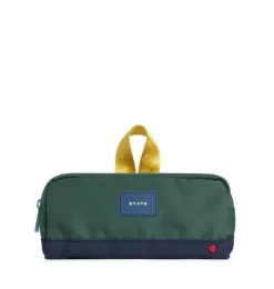 Janie and Jack Kids Accessories-Clinton Pencil Case green/navy
