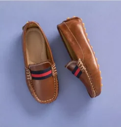 Janie and Jack Shoes|Kids Shoes-Club Loafer Brown natural