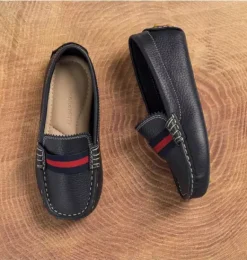 Janie and Jack Kids Shoes|Shoes-Club Loafer Blue navy