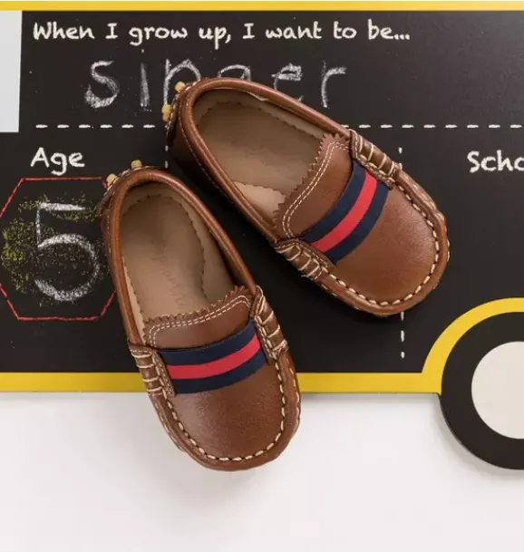 Janie and Jack Kids Shoes|Shoes-Club Loafer Toddler Brown natural