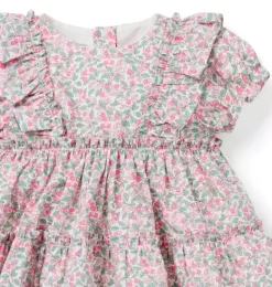 Janie and Jack Online Exclusives|Sets-Colleen's Orchard Matching Baby Set Made With Liberty Fabric white colleen's orchard print