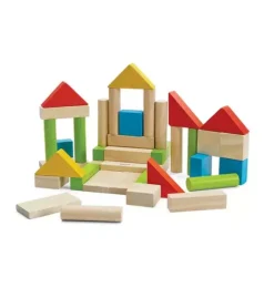 Janie and Jack Development Toys-COLORFUL 40 UNIT BLOCKS multi