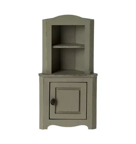 Janie and Jack Dolls-Corner Cabinet, Mouse - light green