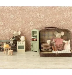 Janie and Jack Dolls-Corner Cabinet, Mouse - light green
