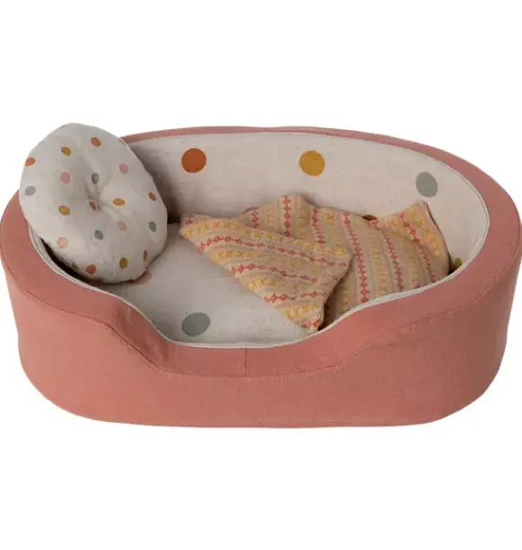 Janie and Jack Stuffed Animals-Cosy Basket, Medium - coral