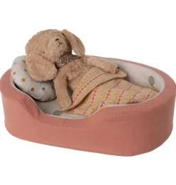 Janie and Jack Stuffed Animals-Cosy Basket, Medium - coral