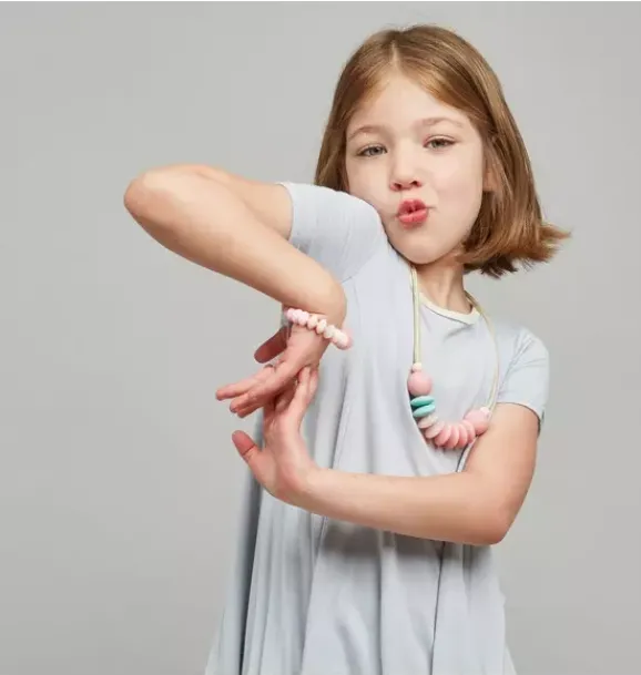 Janie and Jack Kids Accessories-Cotton Candy Sensory Bracelet pink